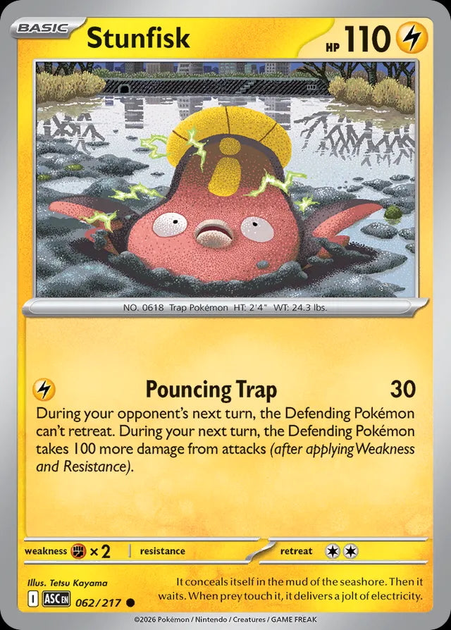 Ascended Heroes Stunfisk #062/217